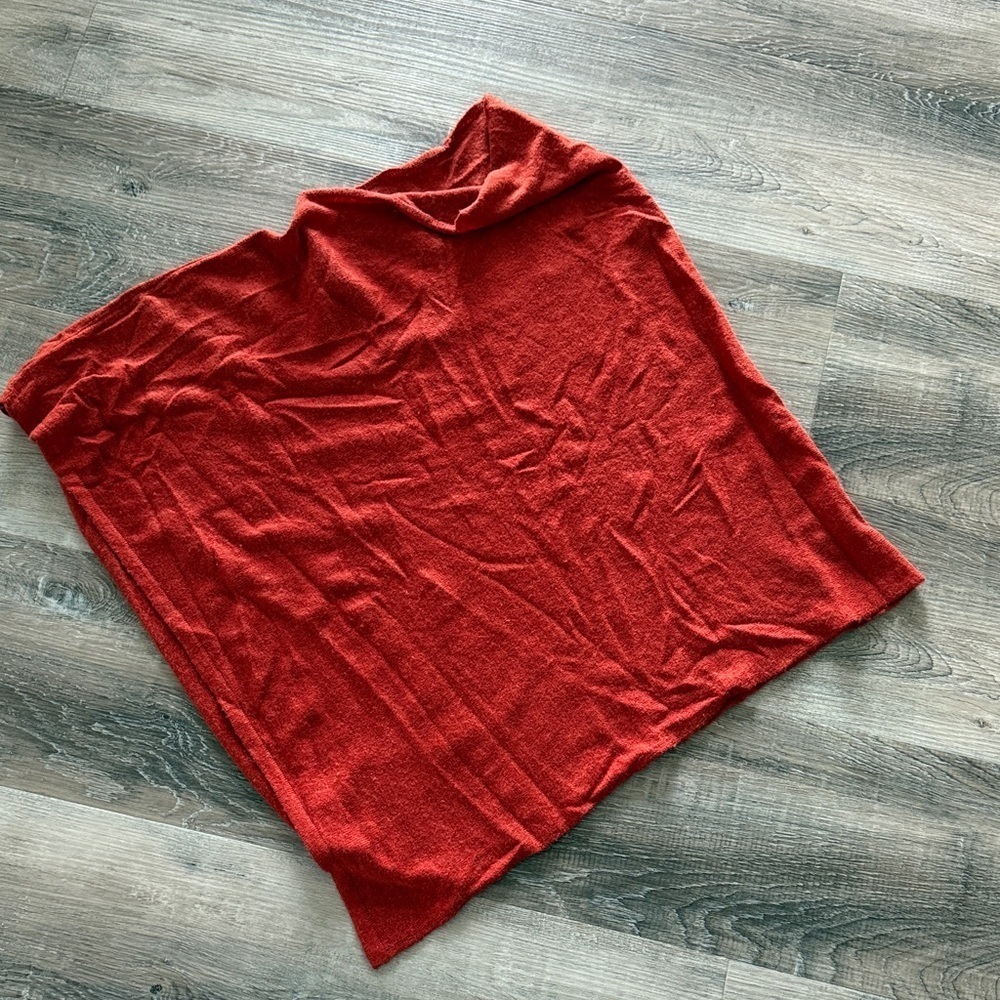 Cashmere orange Knit wrap